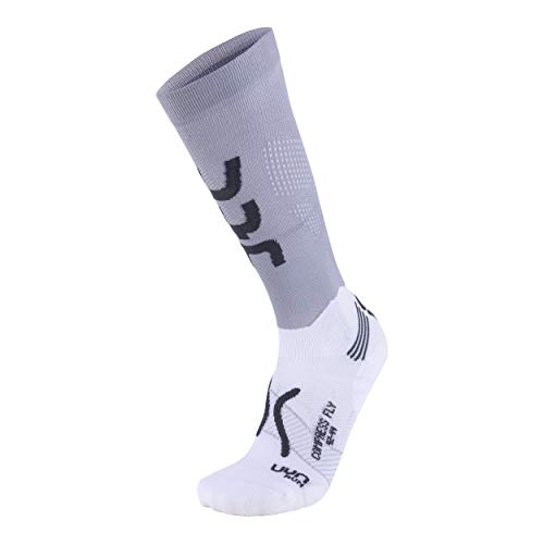 UYN S100070 Run Compression Fly Socks Men's Perlgrau/Grau 44 von UYN