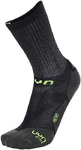 UYN Cycling Aero Socken Black/Lime 35/38 von UYN
