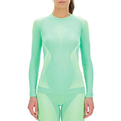 UYN Damen Evolutyon Langarmshirt, Light Green/White/White, XS von UYN