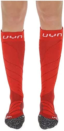 UYN Damen Ski Magma Socken, Dark Red/Red, 35/36 von UYN