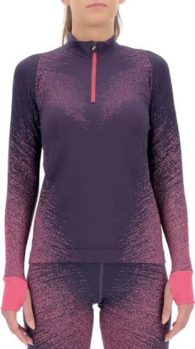 UYN Damen Running Exceleration Sweatshirt, Plum/Pink Yarrow, XL von UYN
