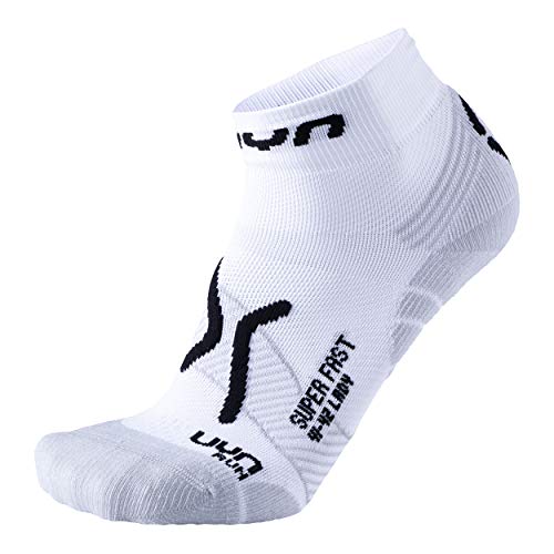 UYN Damen Run Super Fast Socke, White/Black, 35/36 von UYN
