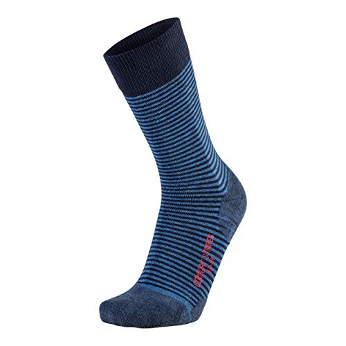 UYN Herren Socke Athlesyon Comfort Stripes Socks, Dark Blue/Indigo, 35/36, S100189 von UYN