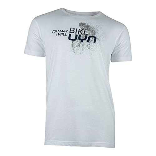UYN Herren Club Biker T-Shirt, White, L von UYN