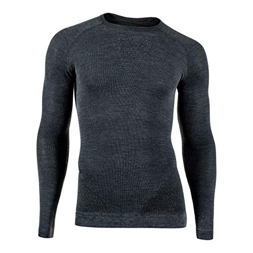 UYN Herren FUSYON Cashmere UW Shirt LG_SL Unterhemd, Grey Rock/Black, XXL UYN Herren FUSYON Cashmere UW Shirt LG_SL Unterhemd, Grey Rock/Black, XXL von UYN