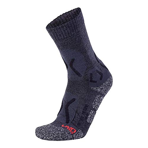 UYN Herren Nature Merino Trekking Socken, Anthracite/Black, 42/44 UYN Herren Nature Merino Trekking Socken, Anthracite/Black, 42/44 von UYN