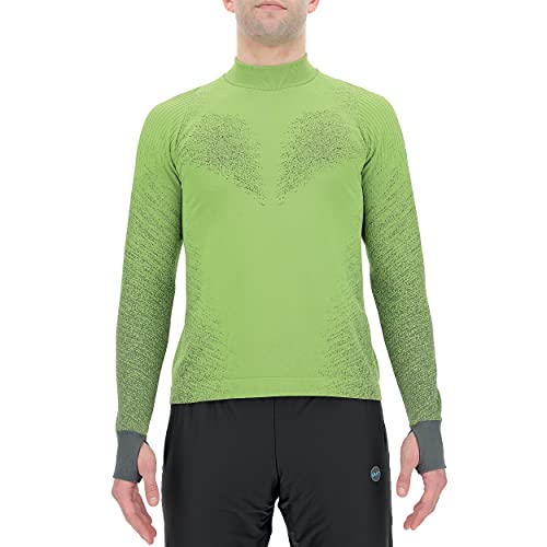 UYN Herren Running Exceleration Sweatshirt, Yellow Fluo/Black, XL von UYN