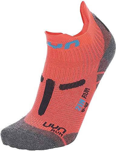 UYN Run 2In Socken Coral Fluo/Anthracite 37/38 von UYN