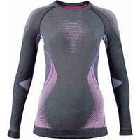 UYN Evolutyon langarm Funktionsshirt melange Damen anthrazit melange/raspberry/purple S/M von Uyn