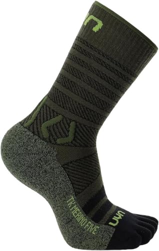 UYN S100322-E199 TREKKING FIVE MERINO Socks Herren Military/Black 38 von UYN
