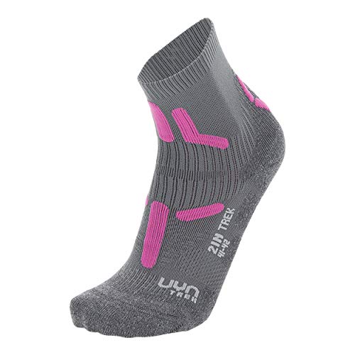 UYN Trekking 2In Socken Mid Grey/Pink 39/40 von UYN