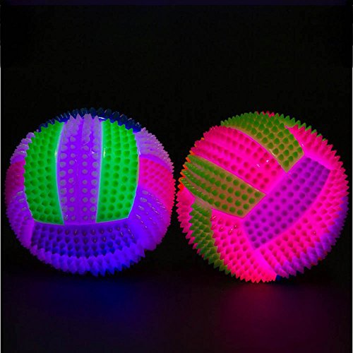 UYUH 6,5 cm LED-Hüpfball – Sensorische Bälle sind weich, bunte Lichter werden aktiviert, wenn dieser Ball hüpft, leuchtende Bälle leuchten für Kinder und Erwachsene, entspannen Sie Angstgefühle. von UYUH