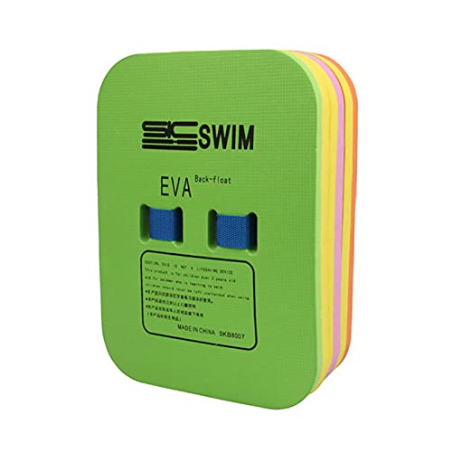 UYUH Rücken-Schwimmbrett für Kinder – Rücken-Schwimmhilfe mit sicherem Clip, schwimmende Platte, Rücken-Schwimmbrett, Pool-Trainingshilfe für Kinder und Erwachsene (grün, 22 x 18 x 8 cm) von UYUH