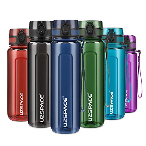 UZSPACE Trinkflasche 500ml / 750ml / 950ml, Trinkflasche Kinder Auslaufsicher, BPA-frei & Tritan Wasserflasche für fahrrad, fitness,Outdoor von UZSPACE