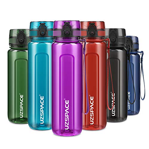 UZSPACE Trinkflasche 500ml / 750ml / 950ml, Trinkflasche Kinder Auslaufsicher, BPA-frei & Tritan Wasserflasche für fahrrad, fitness,Outdoor von UZSPACE