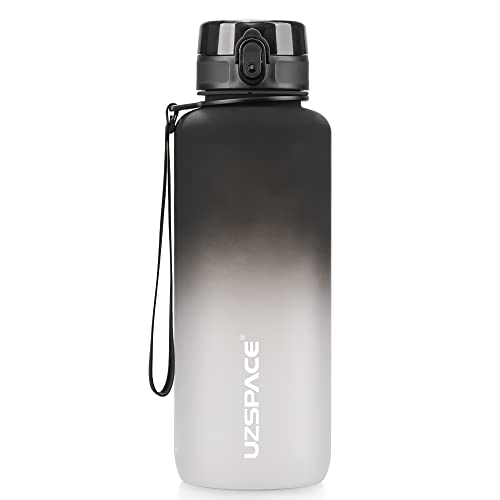 UZSPACE BPA-freie Wasserflasche, 480 ml/740 ml/907 ml/1,4 ml, auslaufsichere Tritan-Kunststoff, wiederverwendbare Wasserflaschen, Sportflasche für Sport, Fitnessstudio, Laufen, Schule von UZSPACE