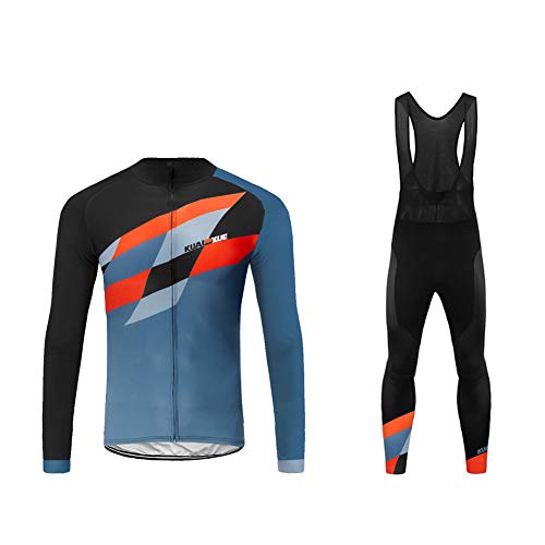 Uglyfrog Radtrikot Set Winter Herren Langarm Fahrradtrikot + Fahrradbekleidung 3D Gepolsterte Hosen Thermo Radsport Anzüge von Uglyfrog-2