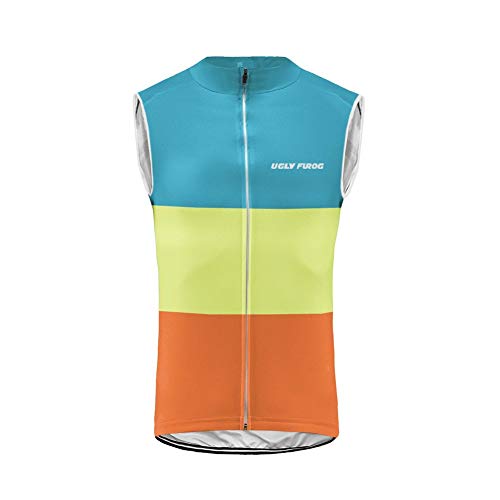 Uglyfrog Radtrikot Westen Herren Ärmellos Rennrad Trikot Fahrradtrikot Fahrradbekleidung Atmungsaktiv Schnell Trocknend MJML01 von Uglyfrog-2