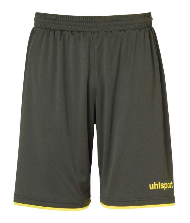 Uhlsport CLUB SHORTS 100380601 dark olive/fluo gelb 116 von Uhlsport