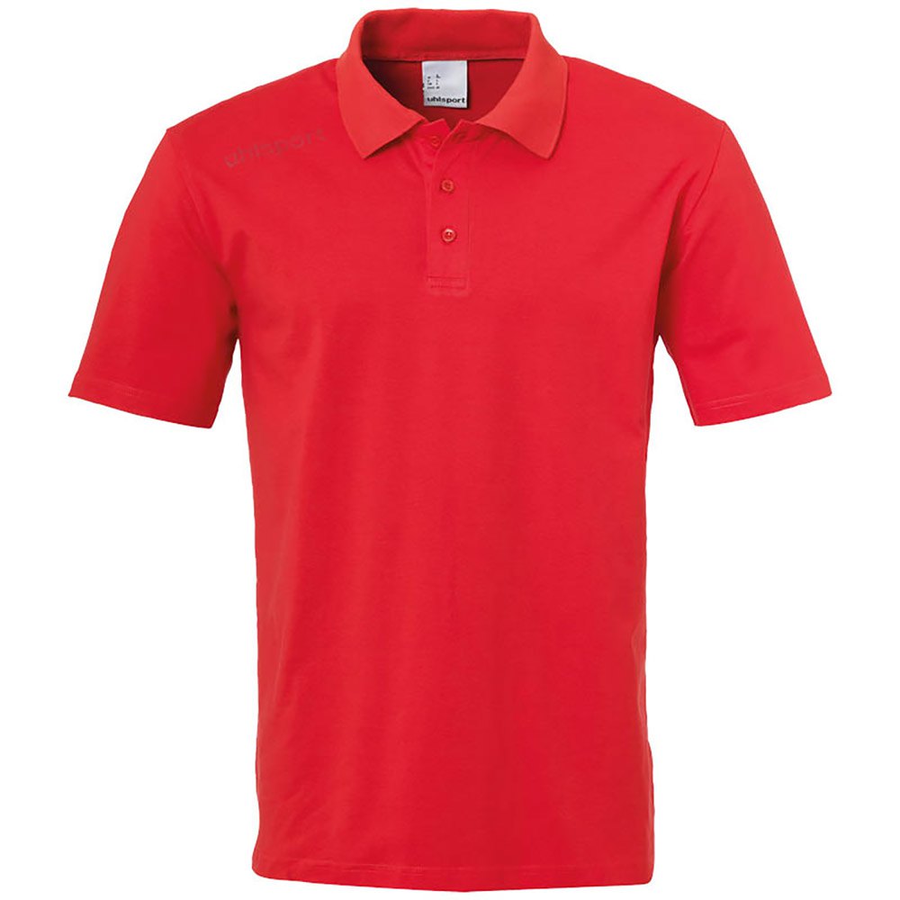 Uhlsport Essential Short Sleeve Polo Shirt Rot 2XL Mann von Uhlsport