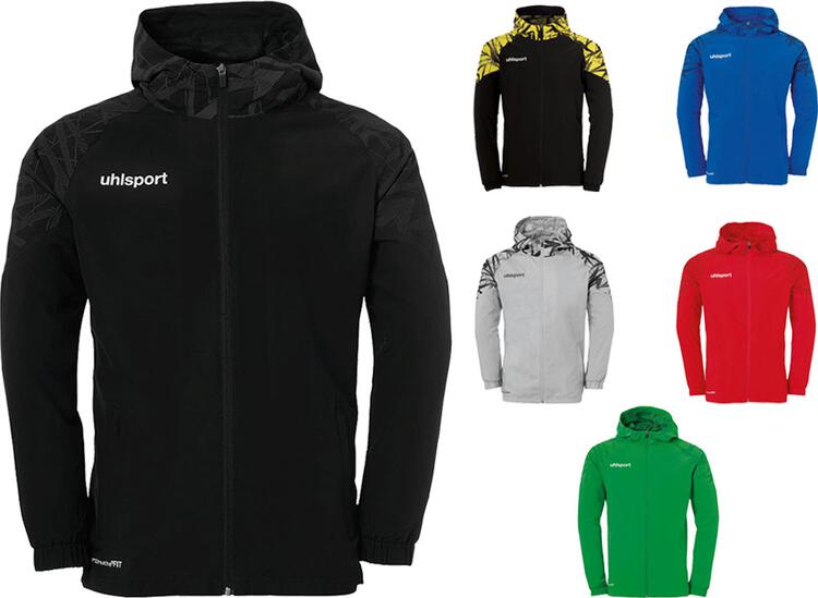 Uhlsport GOAL 25 EVO WOVEN HOOD JACKET 100221704 rot/wei? - Gr. L von Uhlsport