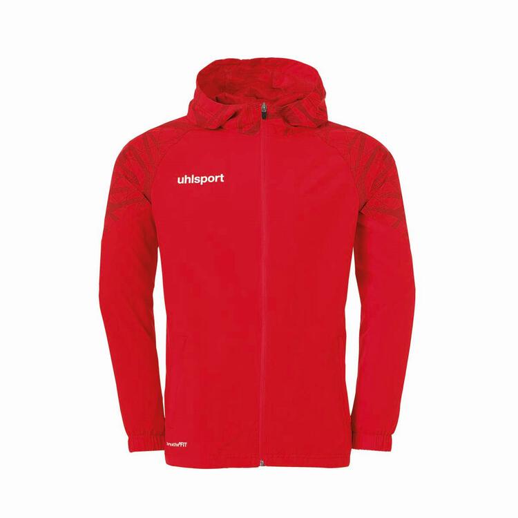 Uhlsport GOAL 25 EVO WOVEN HOOD JACKET 100221704 rot/wei? - Gr. XXXL von Uhlsport