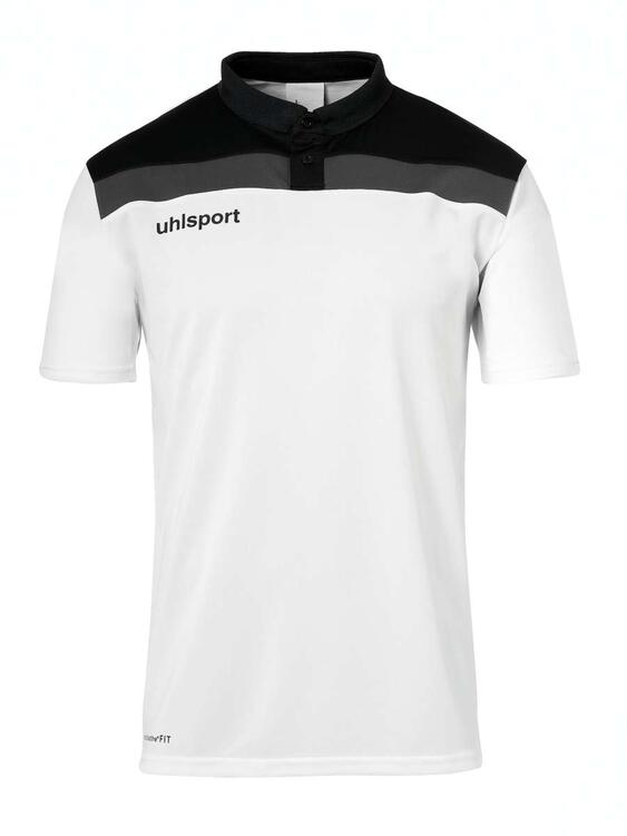 Uhlsport OFFENSE 23 POLO SHIRT wei?/schwarz/anthra 152 von Uhlsport