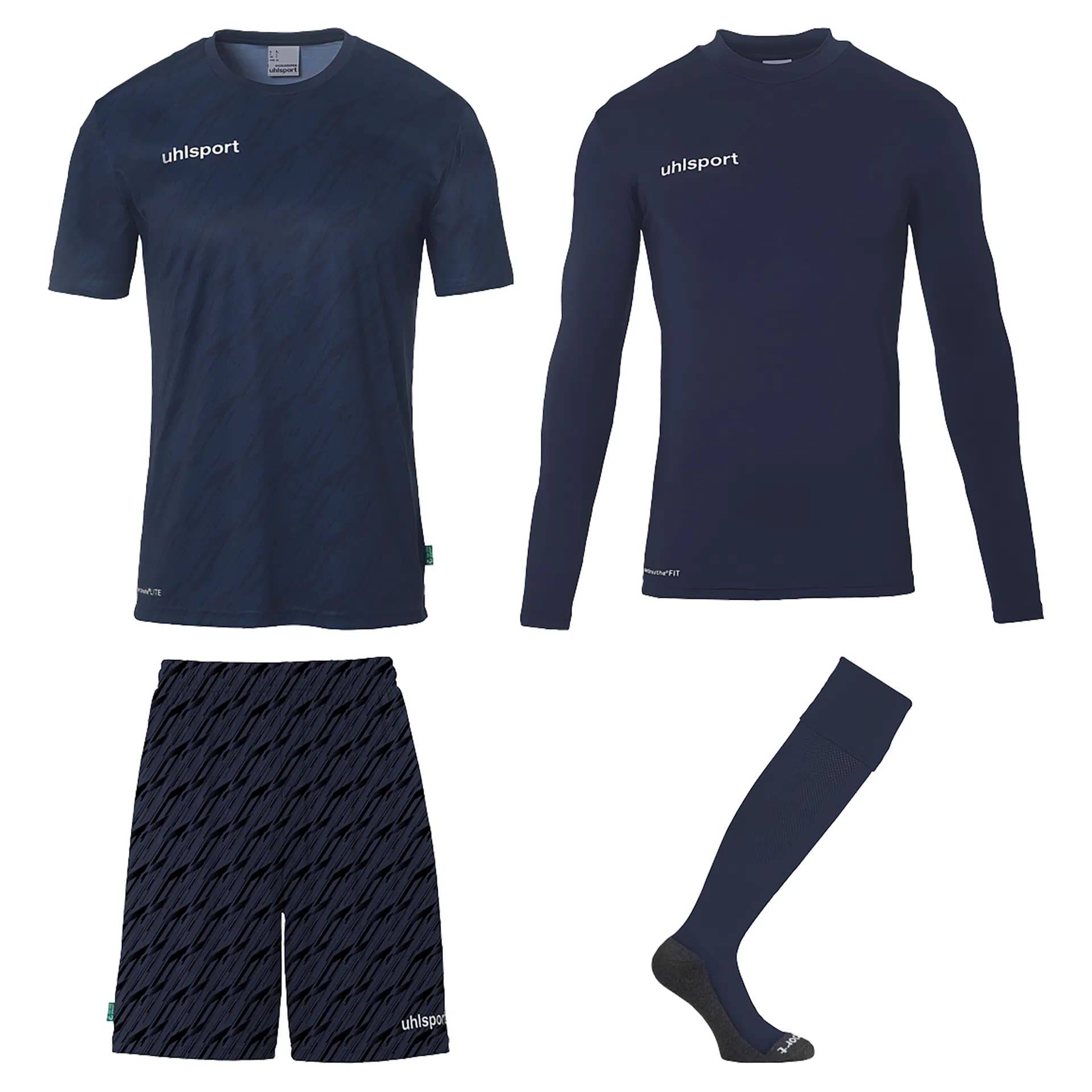 Uhlsport Progressive Goalkeeper Set Kinder kurzarm marine 128 von Uhlsport