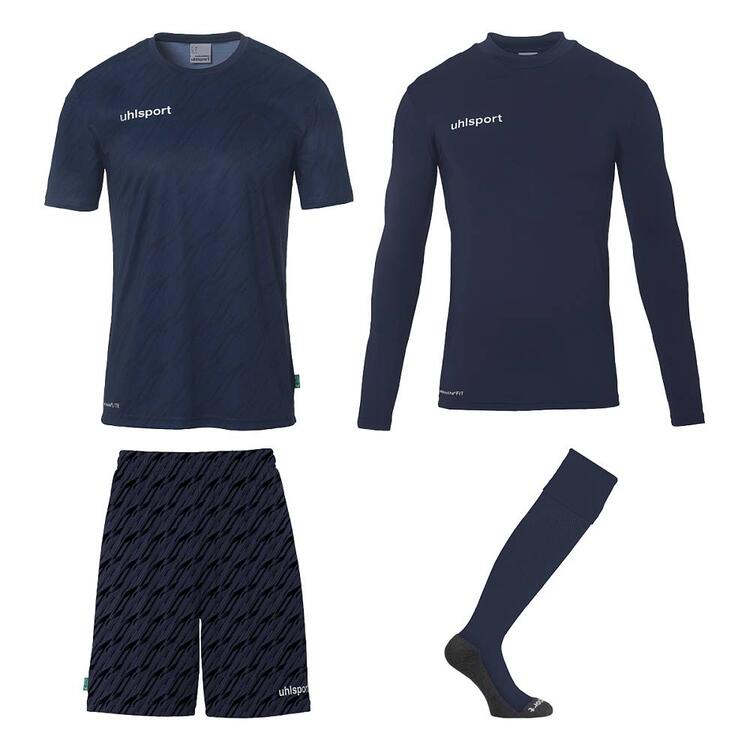Uhlsport Progressive Torwart Set 100531741 marine - Gr. 140 von Uhlsport