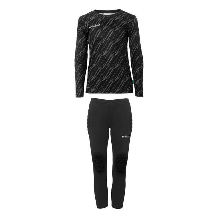 Uhlsport Progressive Torwart Set Kinder 100531901 schwarz - Gr. 116 von Uhlsport