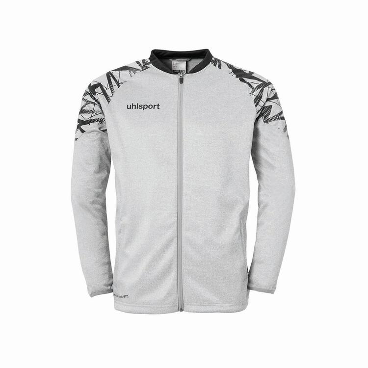 uhlsport Goal 25 Polyesterjacke dark grau melange/schwarz M von Uhlsport