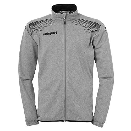 uhlsport Kinder Goal Classic Jacke, Dark Grey Melange/Schwarz, 116 von uhlsport