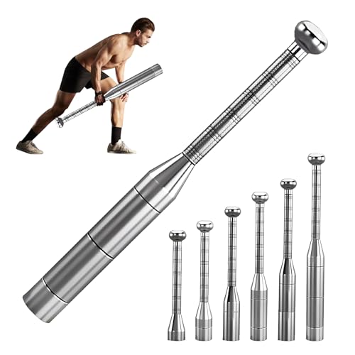 Verstellbarer Macebell Clubbell – 6-in-1 Premium-Stahl-Indianer-Schläger für Ganzkörper-, Schulter- und Unterarm-Krafttraining – ideal für Fitness, Mama und Rehabilitation – inklusive Unterarmstärker von UiDDrout