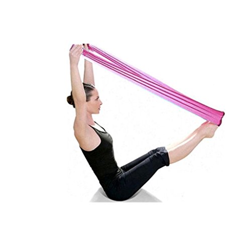 UIarma Fitnessbänder Übungsband Stretch Out Strap Pilates Yoga Workout Aerobic elastisch dehnbaren Band Gurt (Rosa) von Ularma