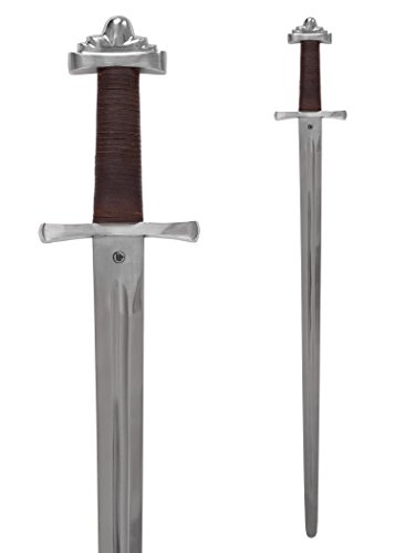 Ulfberth Wikingerschwert, geschmiedet, mit verzierter Scheide, 10. Jh, Schaukampfschwert Echt Wikinger Schwert aus Metall von Ulfberth