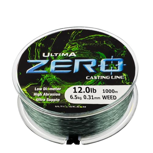 Ultima Power Carp Zero Karpfen-Hauptlinie, Weed, 12lb von Ultima