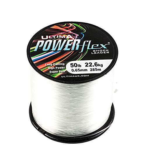 Ultima Powerflex Hohe Festigkeit Schlagschnur 115gr Spule, Transparent, 0.65mm-50.0lb/23.0kg von Ultima