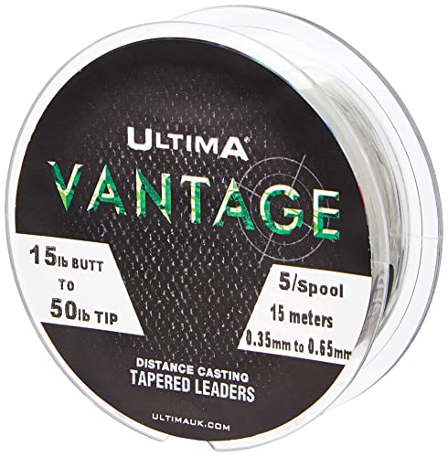 ULTIMA Vantage Tapered Leader 5 / Spule, Transparent, 15.0lb/6.8kg > 40.0lb/18.2kg von ULTIMA