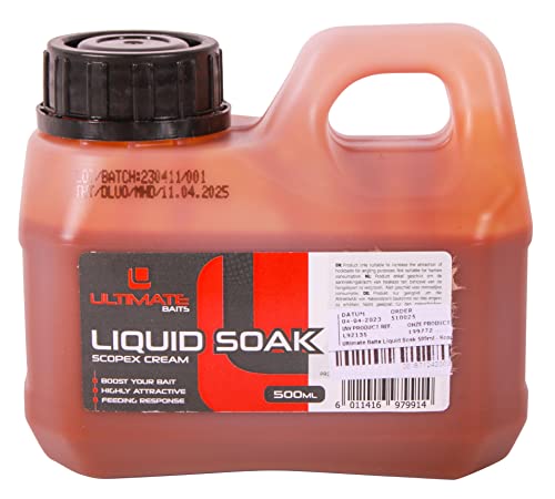 Ultimate Baits Liquid Soak 500ml - Scopex Cream | Boilie Liquid von Ultimate