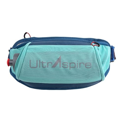 UltrAspire Plexus 2.0 Hüfttasche, 4 Liter, niedriges Profil, isoliertes Flaschenfach, Einheitsgröße, passend für die meisten Laufgürtel, Lagoon Navy, One Size (28"- 40") von Ultraspire
