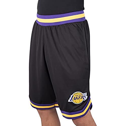 Ultra Game NBA Herren Active Knit Basketball Trainingsshorts Woven Team Logo Poly Mesh Shorts, Schwarz, Small von Ultra Game