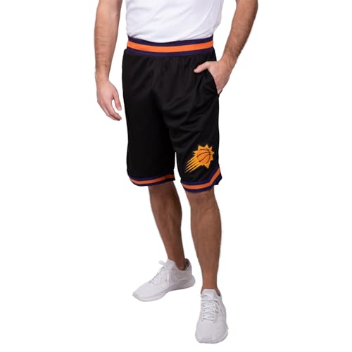 Ultra Game Herren NBA Active Knit Basketball Trainingsshorts Woven Team Logo Poly Mesh Shorts, Schwarz, XX-Large von Ultra Game