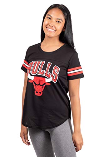 Ultra Game NBA Damen Soft-Mesh-Jersey-T-Shirt, Damen, Women's Soft Mesh Jersey Tee Shir, schwarz, Small von Ultra Game