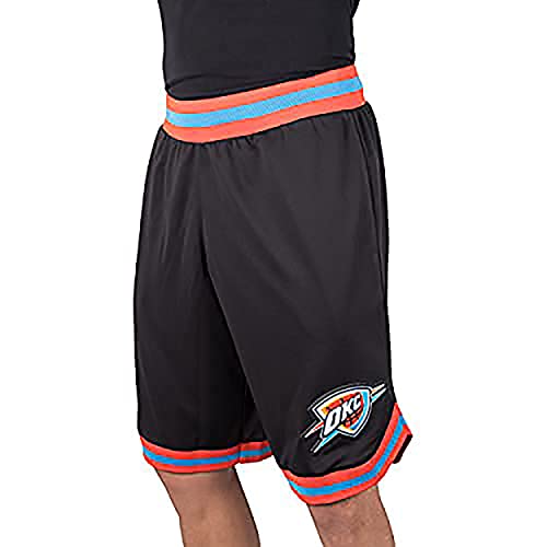 Ultra Game NBA Herren Active Knit Basketball Trainingsshorts Woven Team Logo Poly Mesh Shorts, Schwarz, XX-Large von Ultra Game