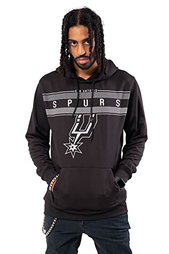 Ultra Game NBA Herren Fleece Midtown Pullover Sweatshirt, Herren, Fleece Hoodie Pullover Sweatshirt Poly Midtown, schwarz, Medium von Ultra Game