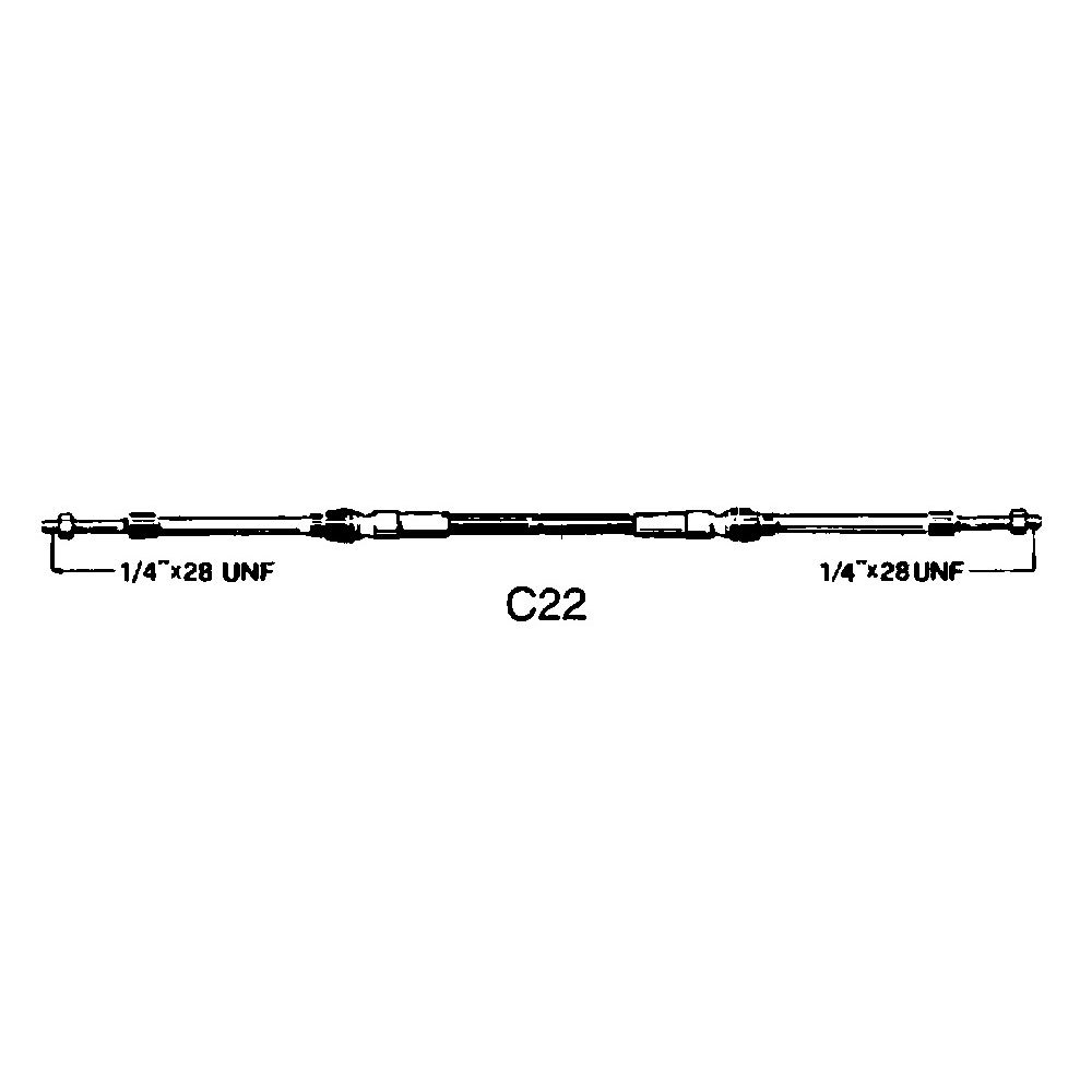 Ultraflex C22 Control Cable Silber 24´ von Ultraflex