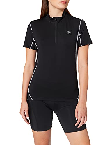 Ultrasport Damen Fahrradshirt mit Reißverschluß, black, M, 10218 von Ultrasport