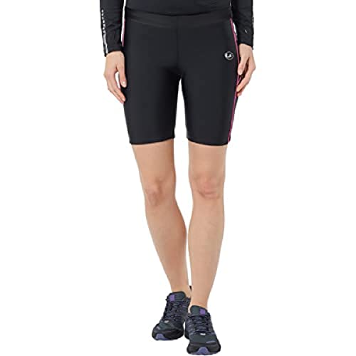 Ultrasport Damen Laufhose kurz mit Quick-Dry-Funktion, Schwarz/Neon Pink, L von Ultrasport