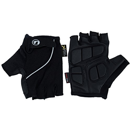 Ultrasport Herren Basic Laslo Halbfinger-Handschuhe, schwarz, S von Ultrasport