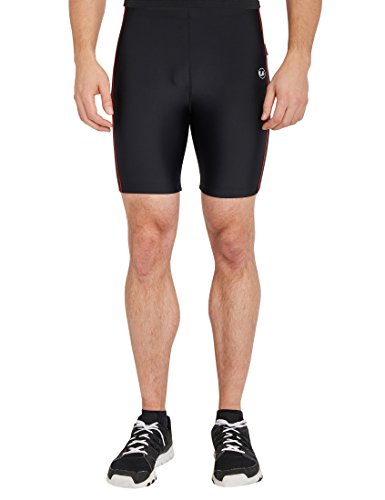 Ultega Herren Laufhose Shorts mit Quick-Dry-Funktion, Schwarz/Rot, Small von Ultrasport